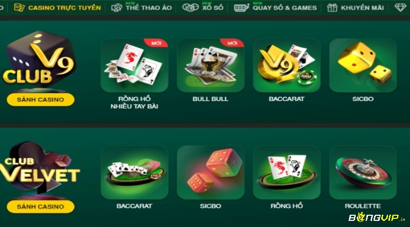 Khám phá kho tàng trò chơi đa dạng tại V9bet.com.vn