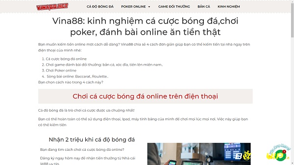 Vina88net - Blog cá cược hữu ích, cung cấp mẹo chơi hay