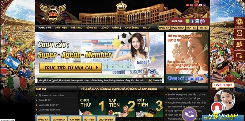 Casino 889.net- Chơi và đặt cược vs tỷ lệ ăn cao