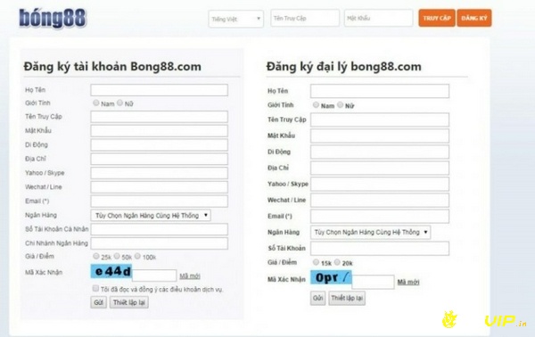 Đăng ký tài khoản Bong88 uy tín nhanh chóng và đơn giản