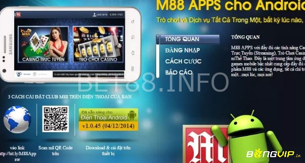 Dang nhap m88 trên 2 dòng máy iOS & Android