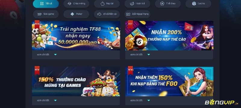  Những game hấp dẫn tại trang tong ibet.