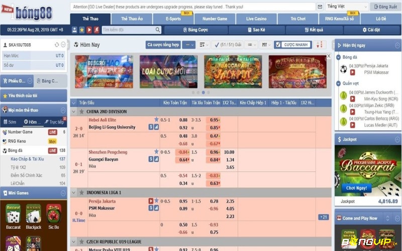 Khám phá game cược tại www bong88.com