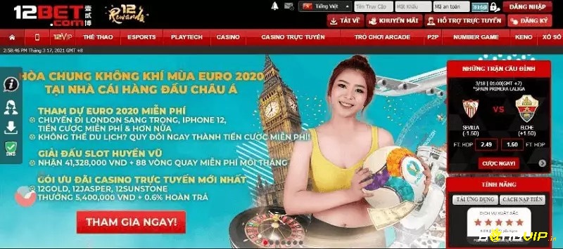 12bet the thao- Sở hữu đa tính năng ưu việt,