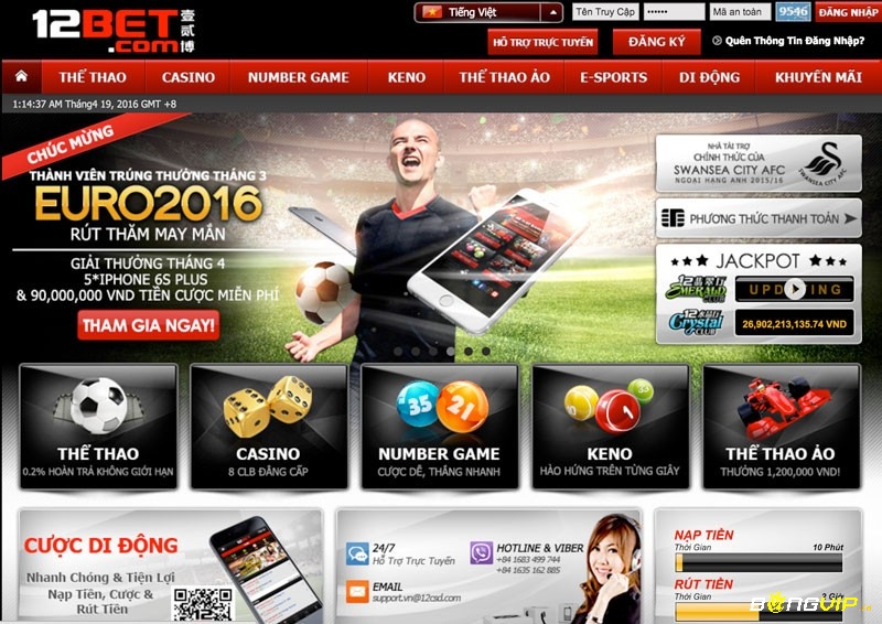 12bet the thao- Đơn vị cung cấp đa sản phẩm hấp dẫn