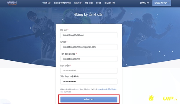 Bong88 hỗ trợ người chơi đăng ký tài khoản nhanh chóng