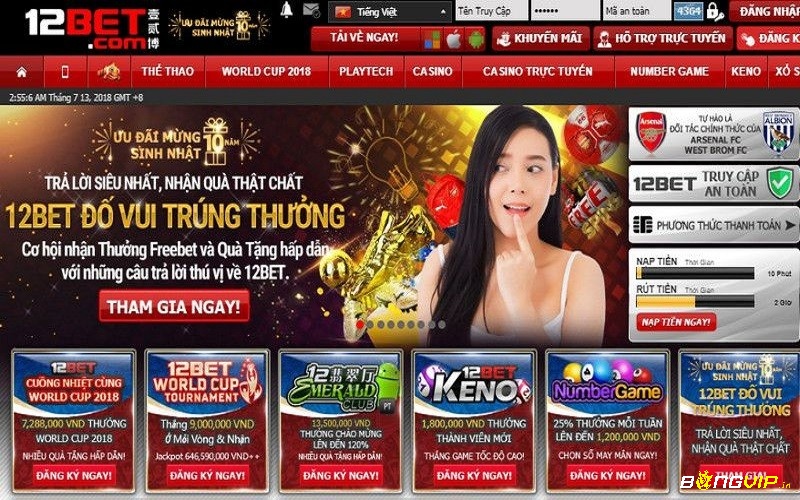 Vao 12Bet kiếm lợi nhuận cực đã