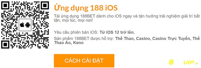 Ứng dụng 188bet cho IOS