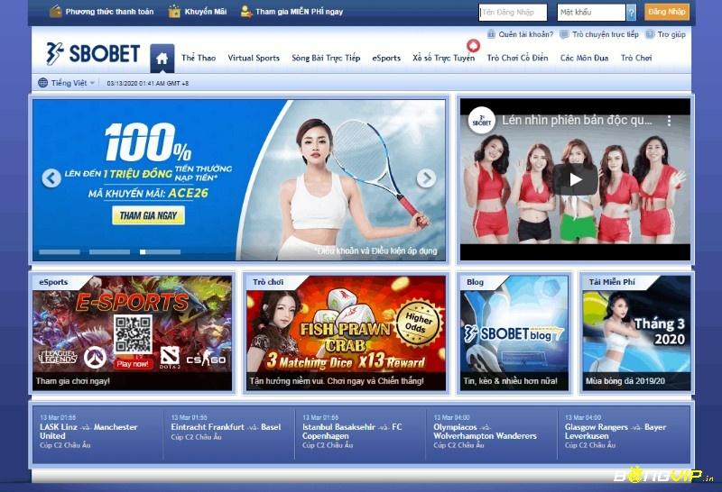 Sbobet hấp dẫn với nhiều trò chơi cực kỳ thú vị