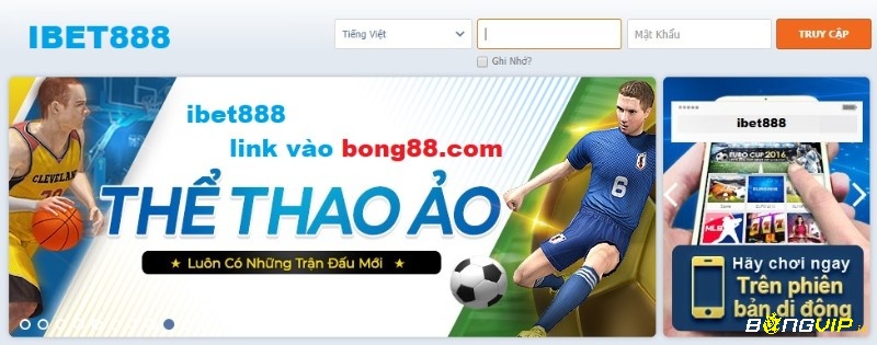 Truy cập vào VN Ibet888 siêu tốc độ