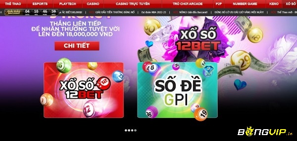 Tham gia lô đề xổ số tại nhà cái 12bet