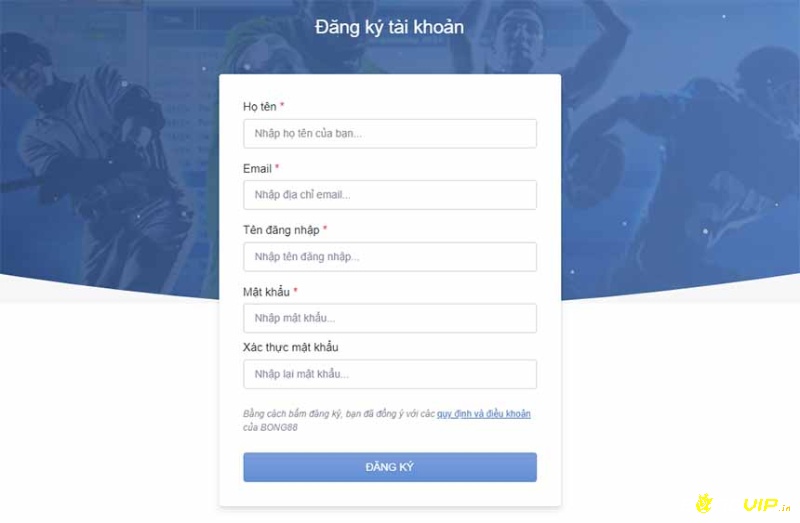 Form đăng ký tài khoản nhà cái ag.ibet888