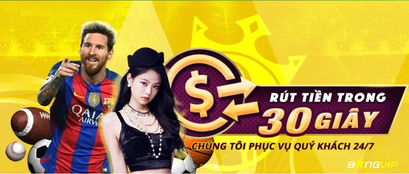 BONGVIP chấp nhận nhiều phương thức thanh toán khác nhau