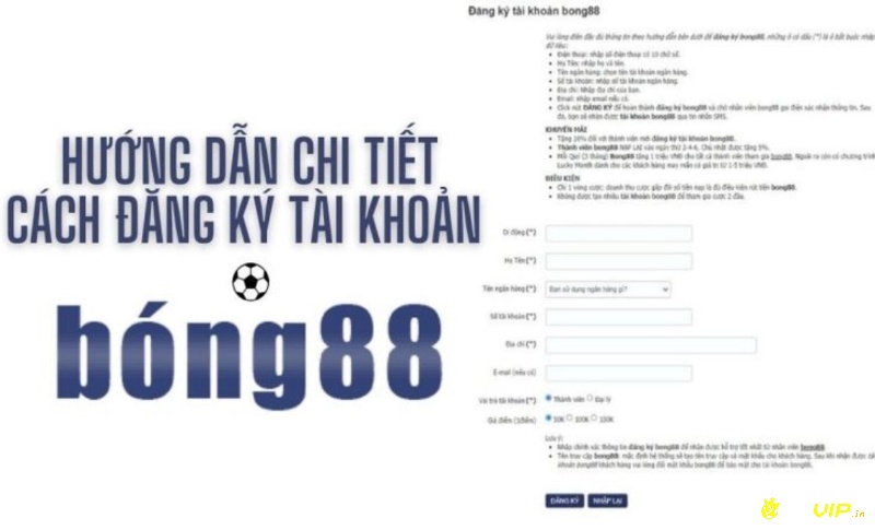 Đăng ký tài khoản Bong88 bằng link 5566688 net rất đơn giản