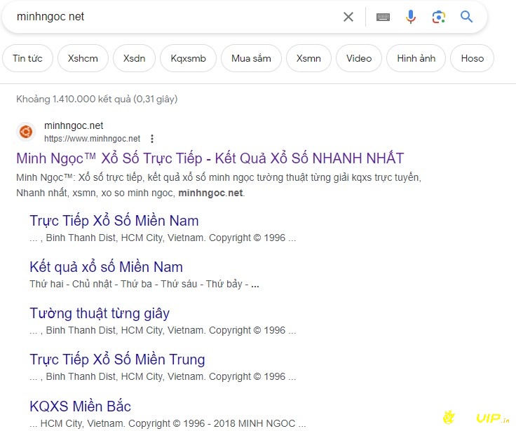 Tiến hành truy cập trang web của www Minhngoc net vn 124 