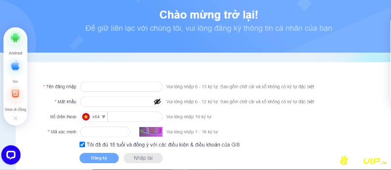 Cung cấp đầy đủ và chính xác các thông tin cho web cược