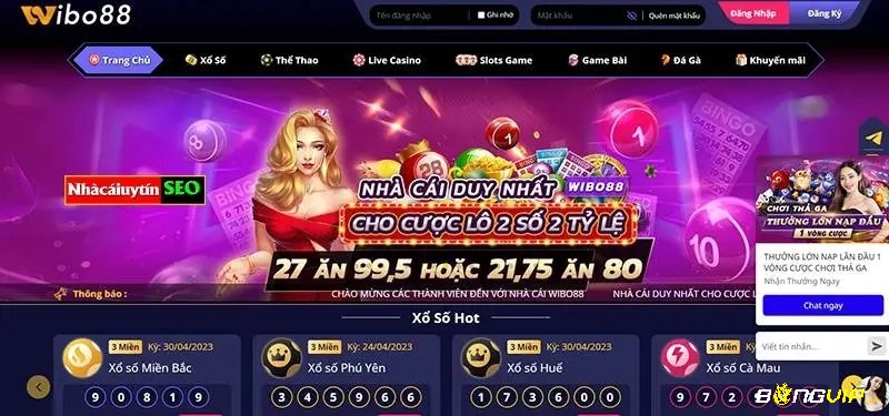 Wibo88 tự hào là một trong những web cược trực tuyến đẳng cấp