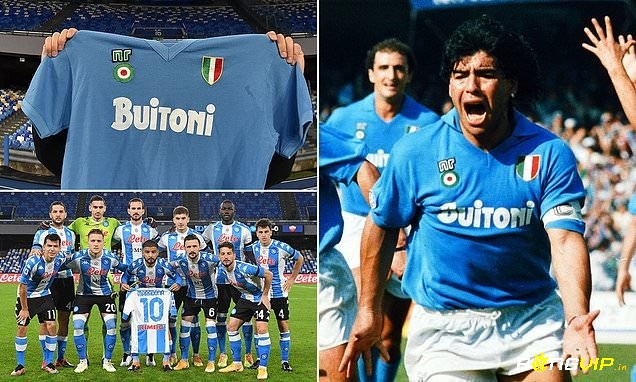 Maradona cùng đồng đội Napoli nhiều lần giành chức vô địch